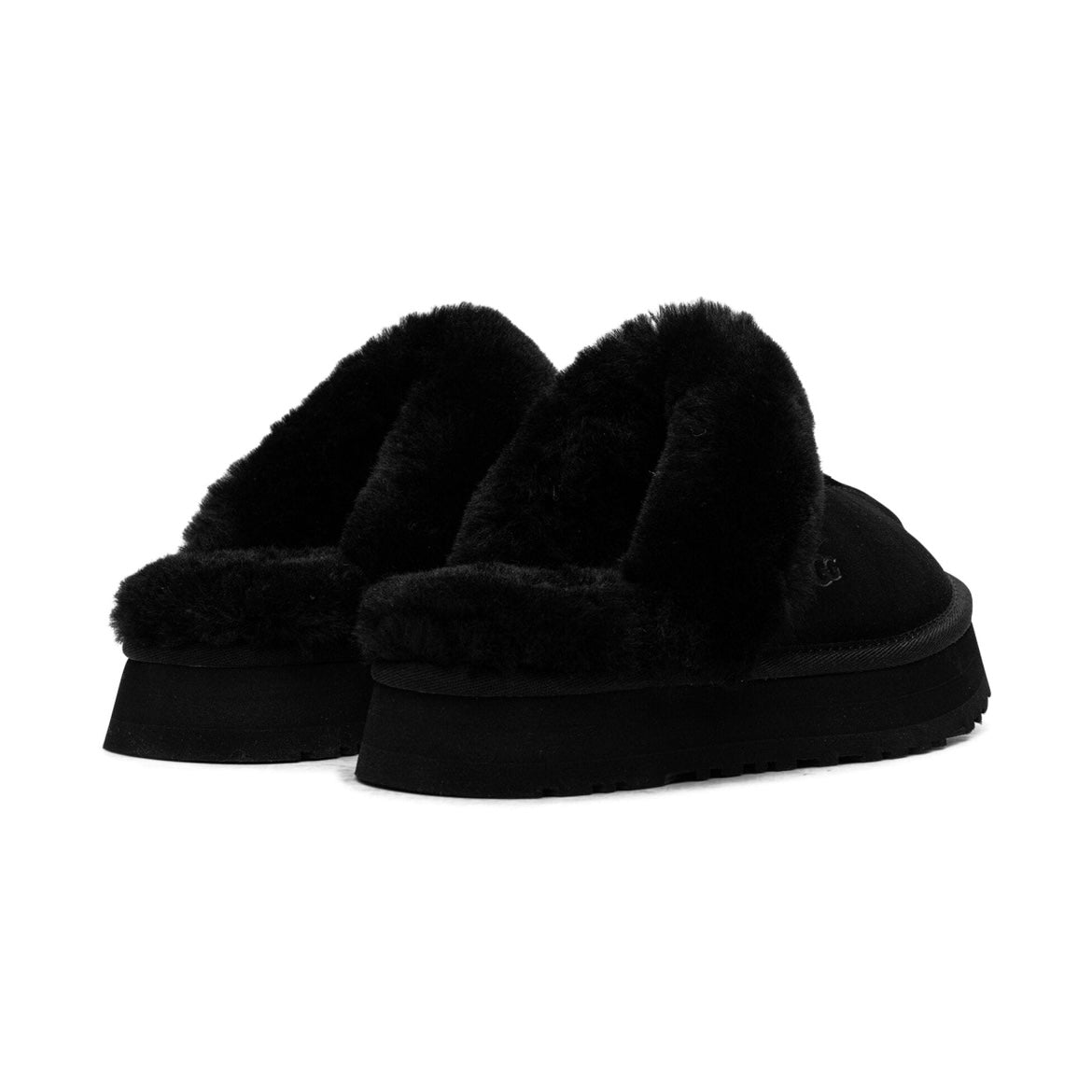 Ugg - Slippers Black con forro de pelo