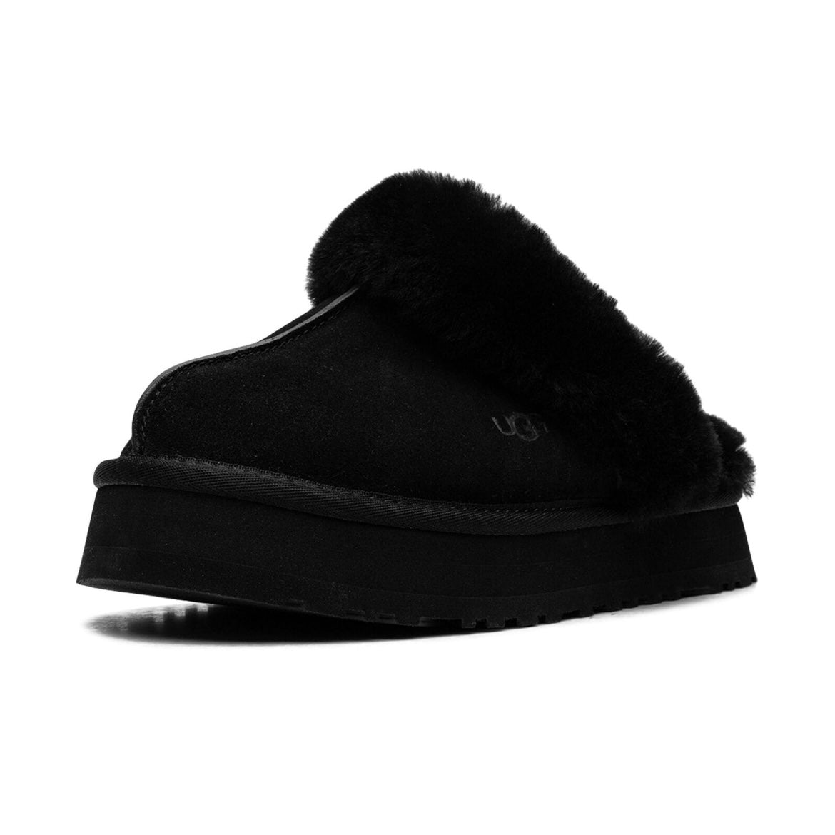 Ugg - Slippers Black con forro de pelo